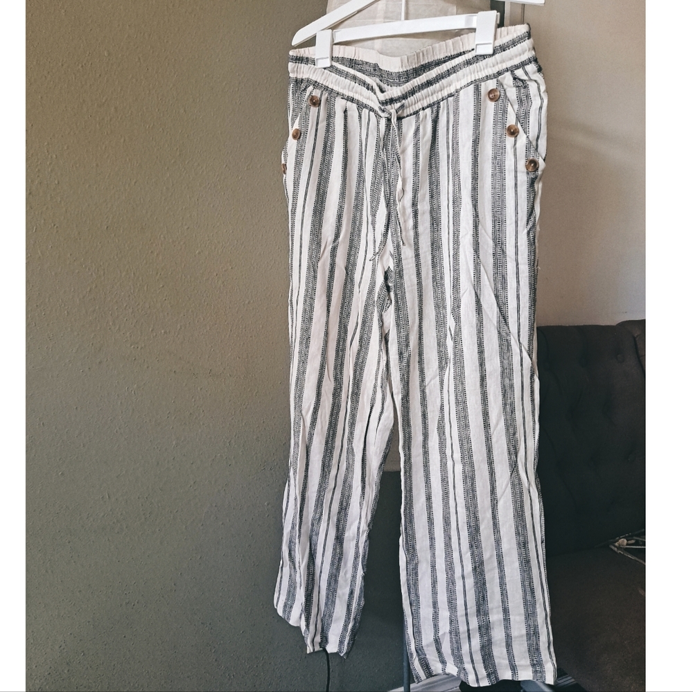 Boho chic linen pants